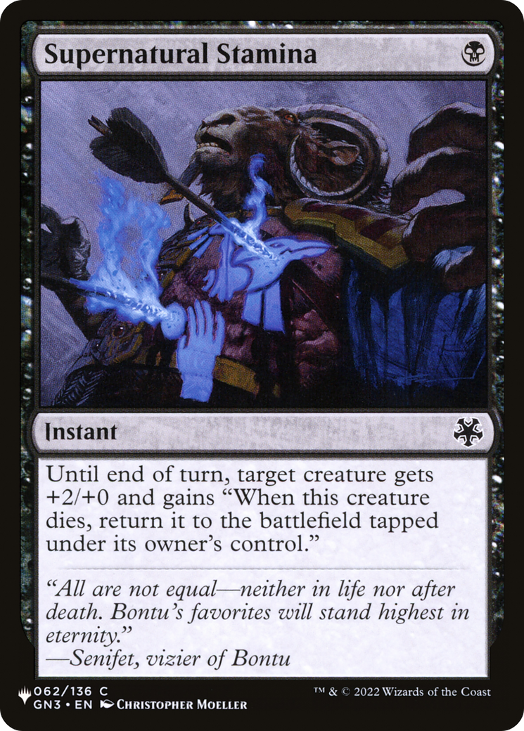 Supernatural Stamina (LIST-GN3-62)