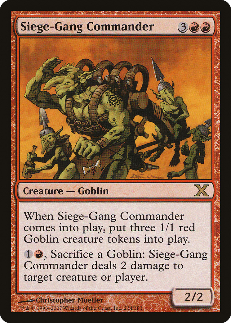 Siege-Gang Commander (10E-234) (Foil)