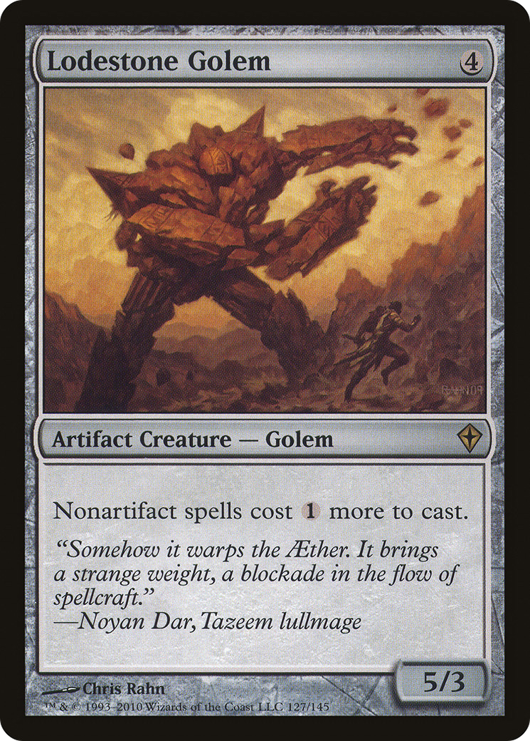 Lodestone Golem (WWK-127) (Foil)