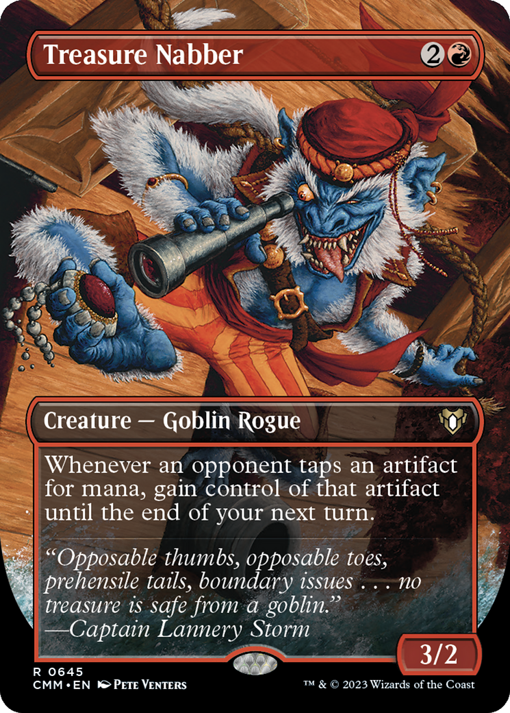 Treasure Nabber (CMM-645) (Borderless) (Foil)
