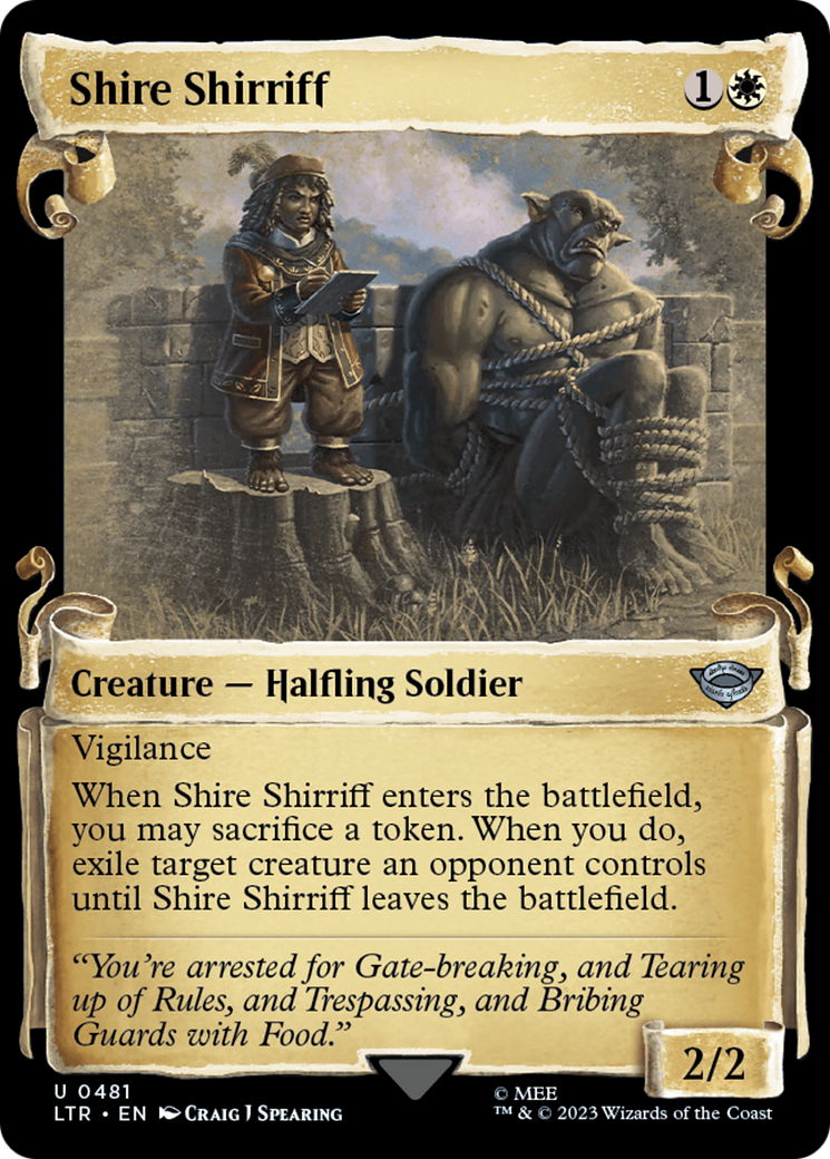 Shire Shirriff (LTR-481) (Showcase) (Scroll) (Foil)