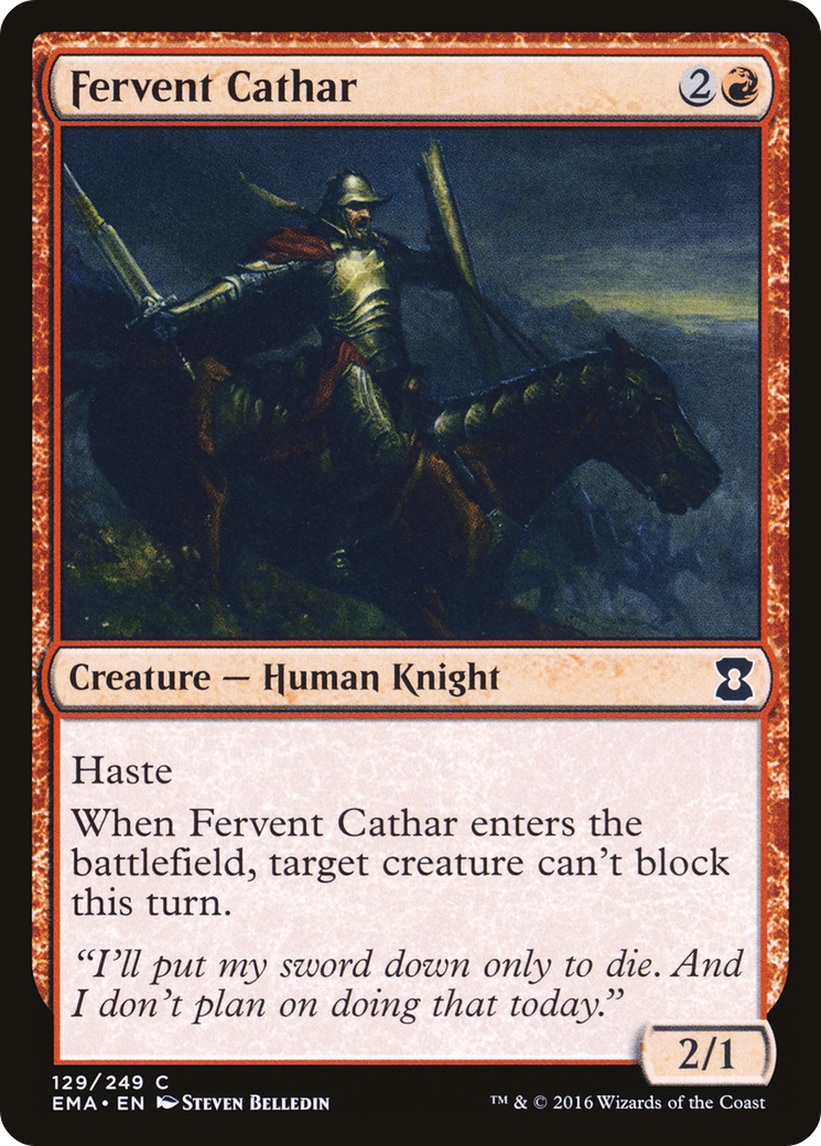 Fervent Cathar (EMA-129) (Foil)