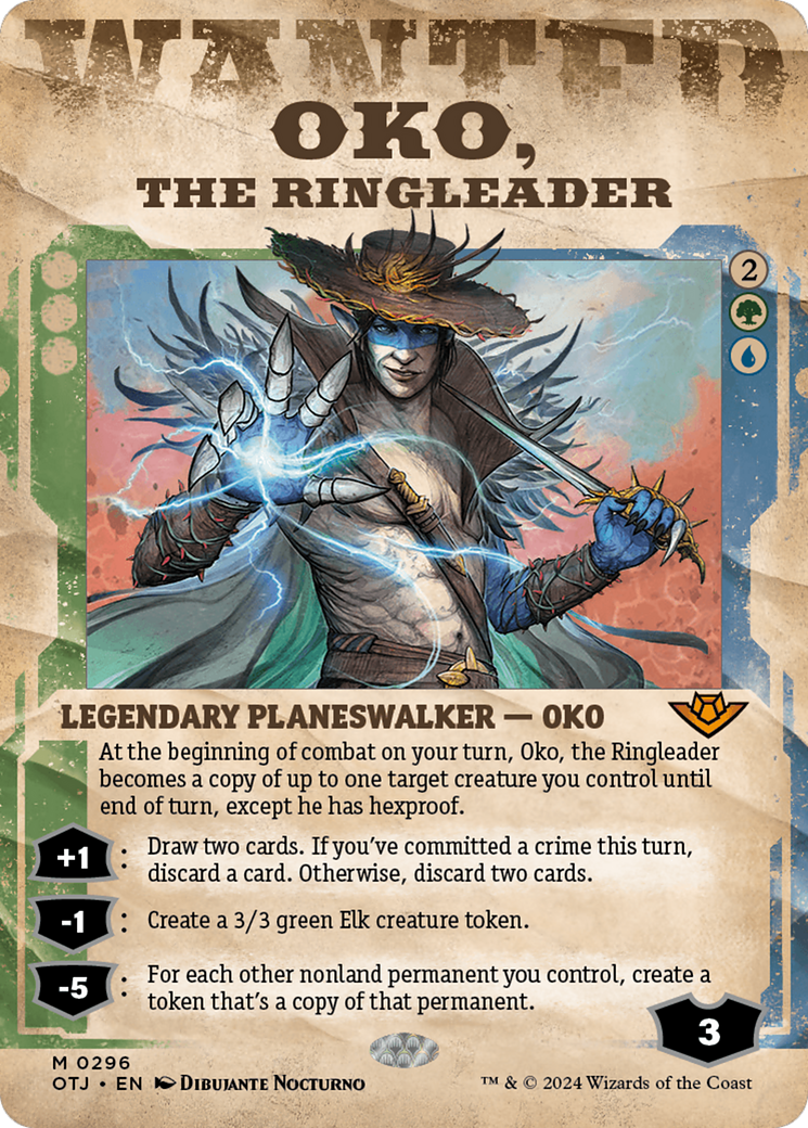 Oko, the Ringleader (OTJ-296) (Showcase) (Borderless) (Foil)