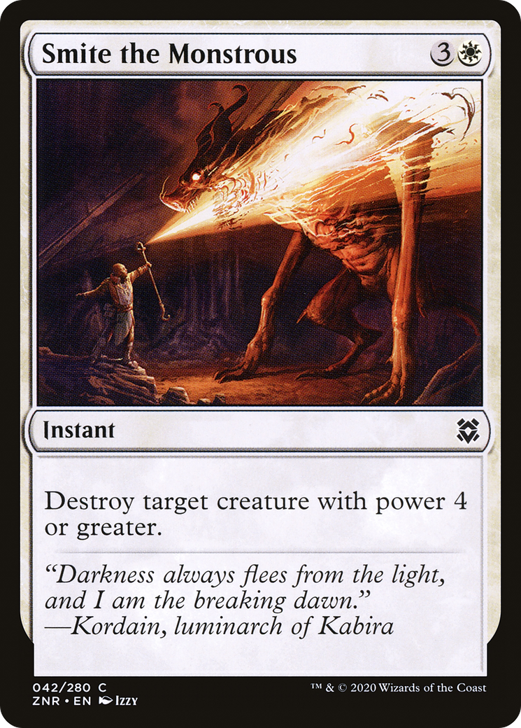 Smite the Monstrous (ZNR-042) (Foil)
