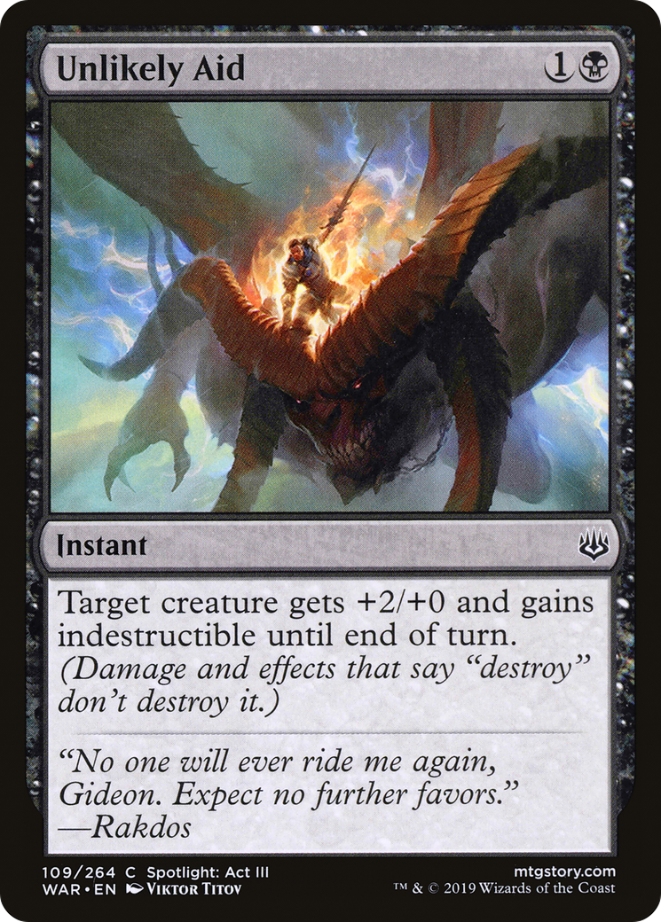 Unlikely Aid (WAR-109) (Foil)