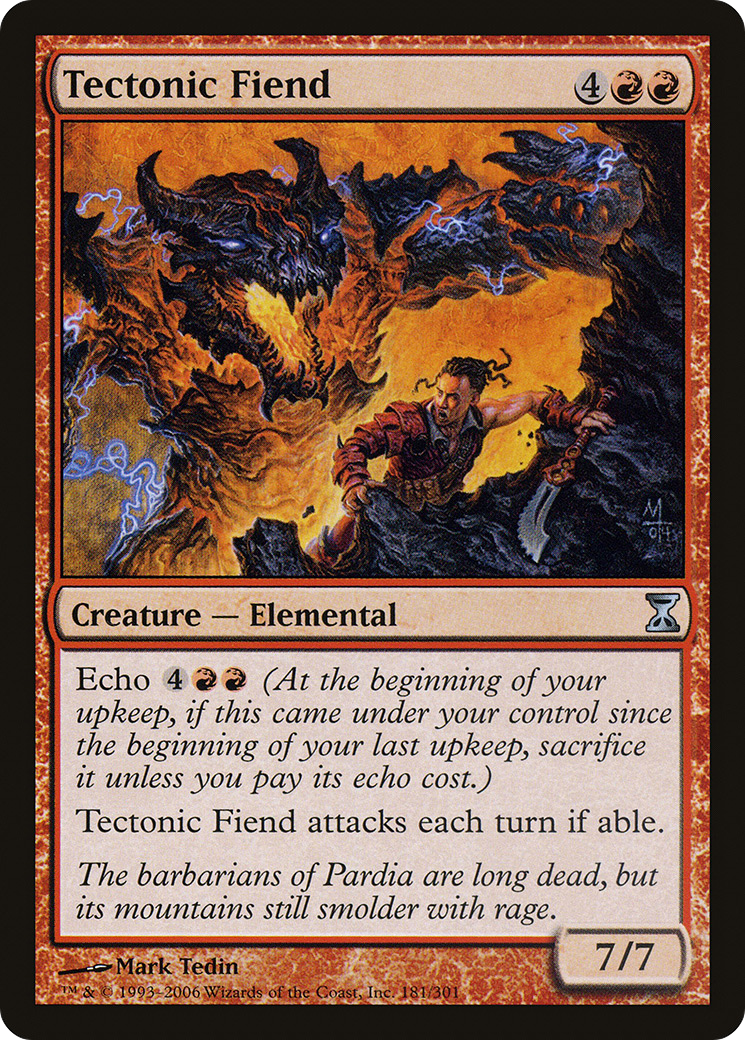 Tectonic Fiend (TSP-181) (Foil)
