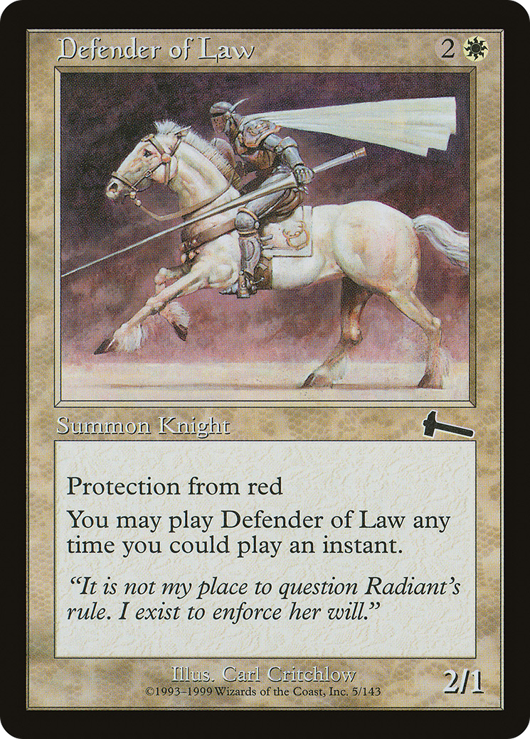 Defender of Law (ULG-005) (Foil)