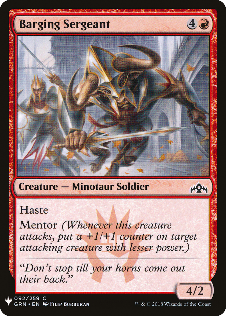Barging Sergeant (LIST-GRN-92)