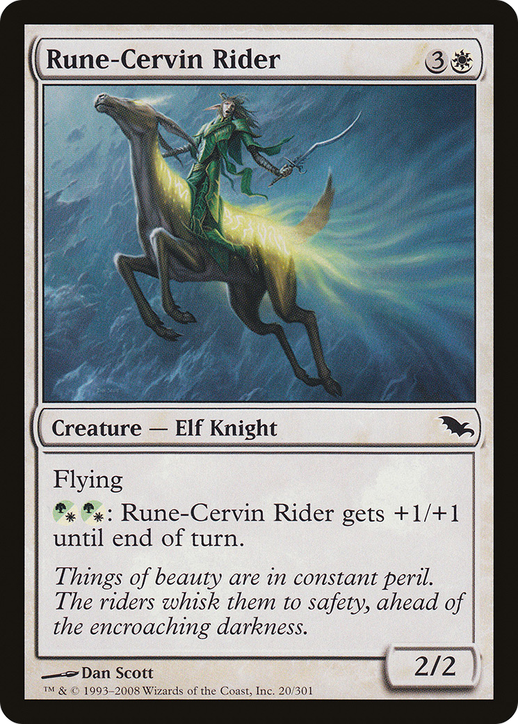 Rune-Cervin Rider (SHM-020) (Foil)