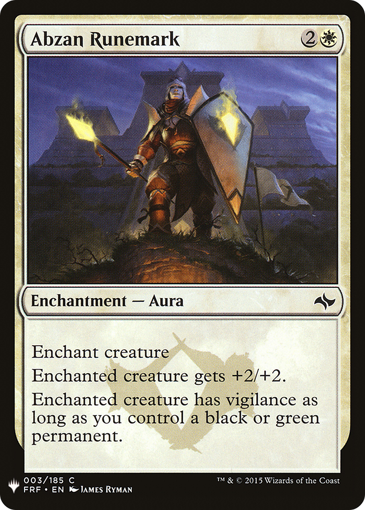 Abzan Runemark (LIST-FRF-3)