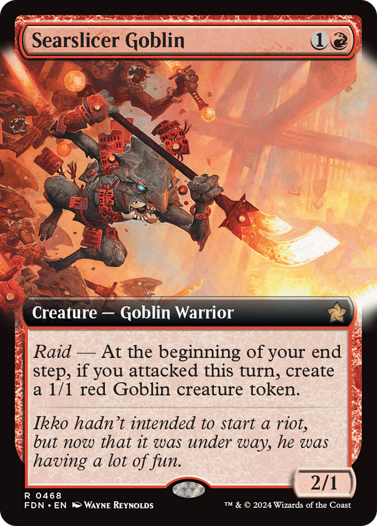 Searslicer Goblin (FDN-468) (Extended Art) (Foil)