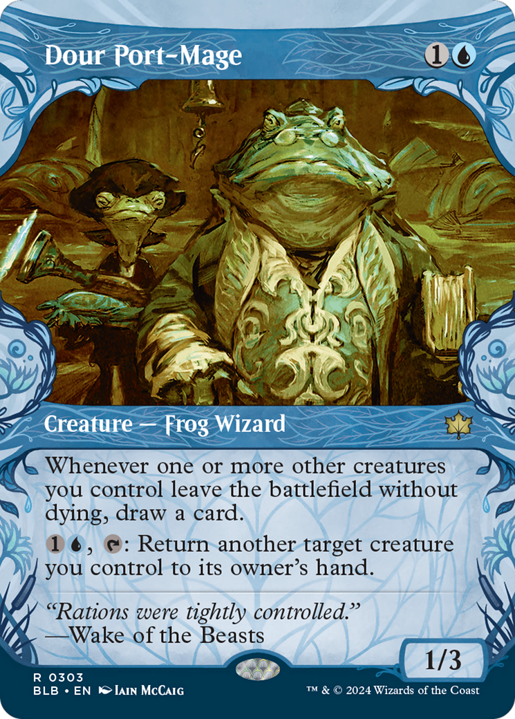 Dour Port-Mage (BLB-303) (Showcase) (Foil)