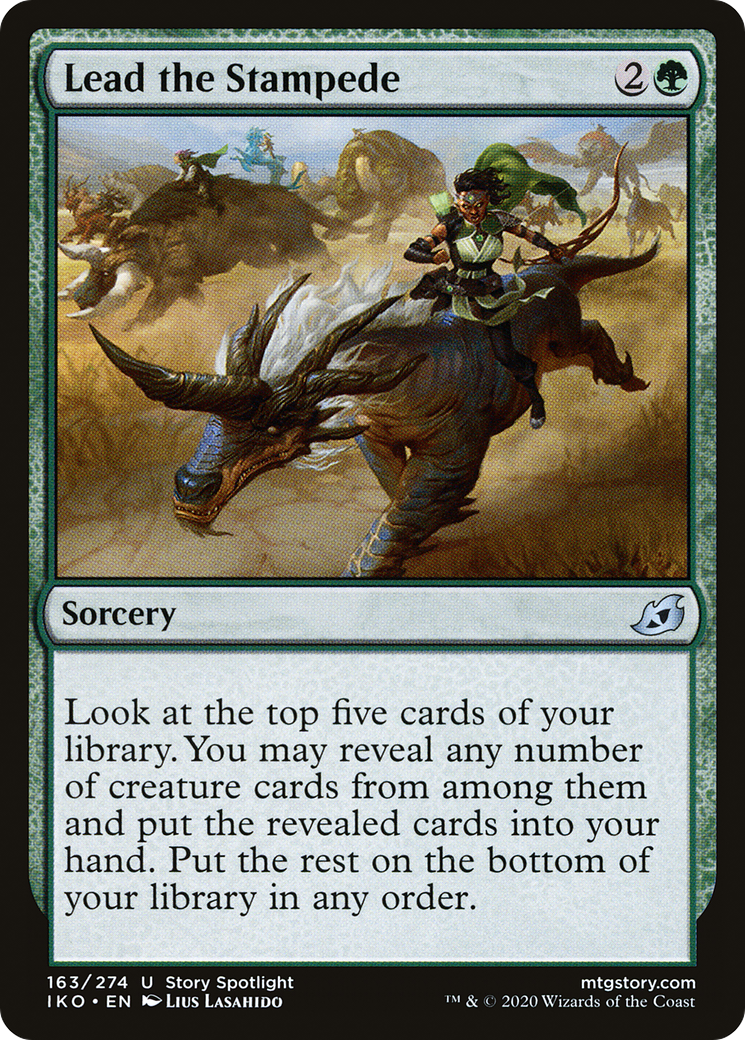 Lead the Stampede (IKO-163) (Foil)