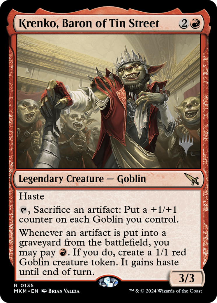 Krenko, Baron of Tin Street (PPMKM-135P) (Foil)