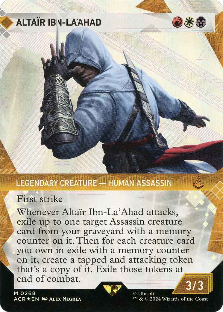 Altaïr Ibn-La'Ahad (ACR-268) (Showcase) (Borderless) (Textured Foil)