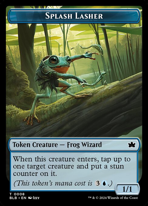 Rat // Splash Lasher Double-Sided Token (BLB-13 // 8) (Foil)