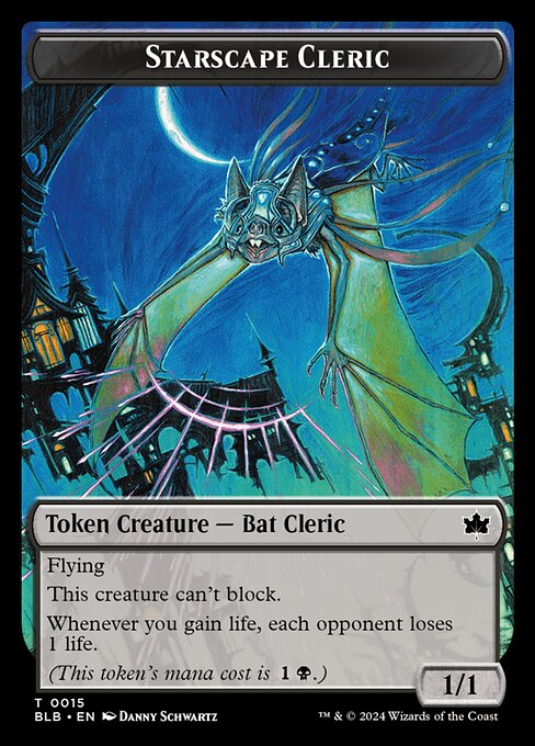 Cragflame // Starscape Cleric Double-Sided Token (BLB-26 // 15) (Foil)