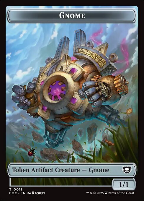 Elemental (0008) // Gnome Double-Sided Token (EOC-8 // 11) (Foil)