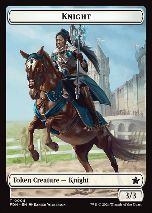 Human // Knight Double-Sided Token (FDN-3 // 4)