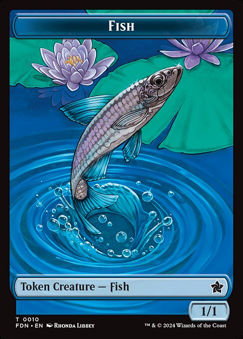 Faerie // Fish Double-Sided Token (FDN-9 // 10)