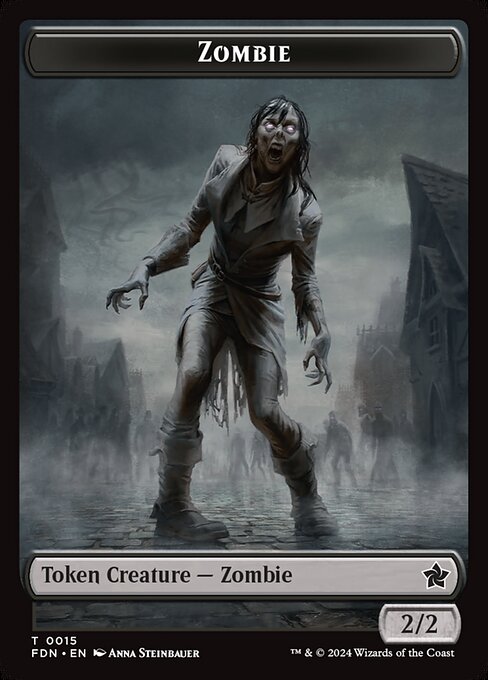 Faerie // Zombie Double-Sided Token (FDN-9 // 15)