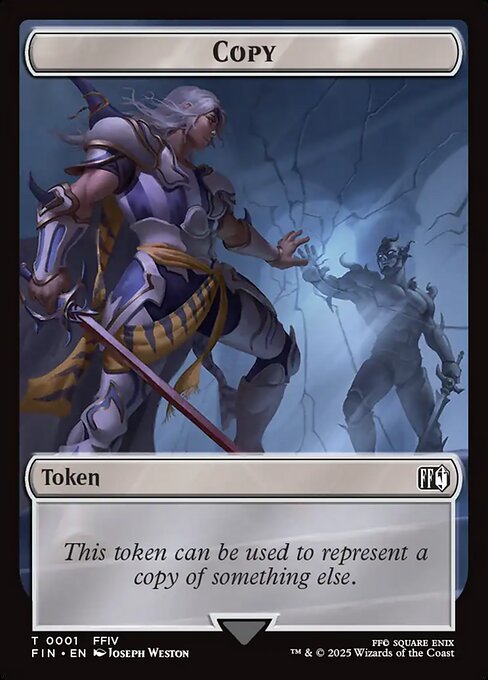 Robot Warrior // Copy (0001) Double-Sided Token (FIN-12 // 1)