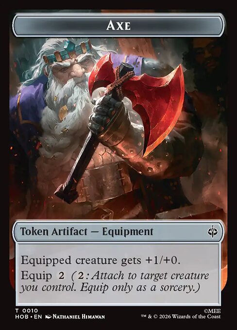 Bird Soldier // Axe Double-Sided Token (HOB-1 // 10)