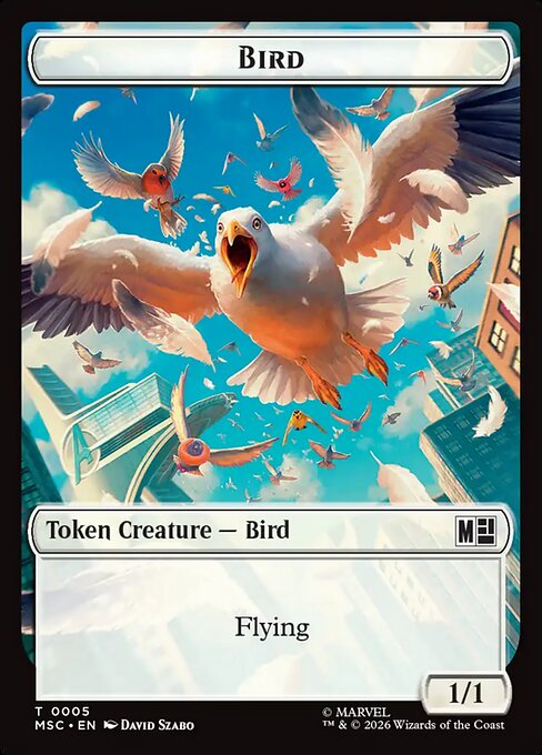 Treasure (022) // Bird (005) Double-Sided Token (MSC-22 // 5)