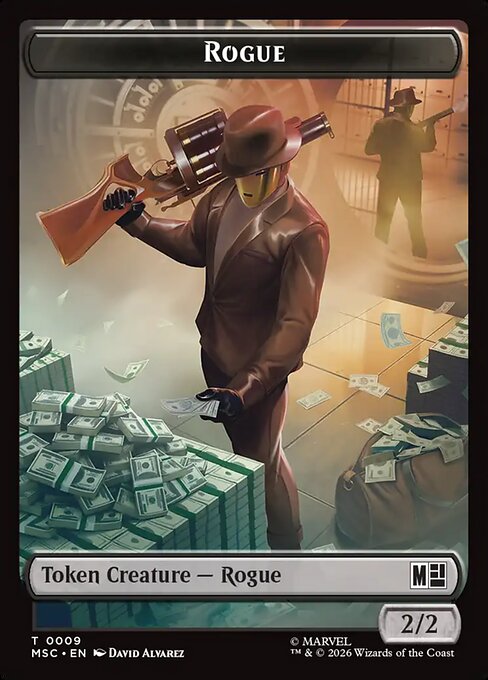 Treasure (022) // Rogue (009) Double-Sided Token (MSC-22 // 9)