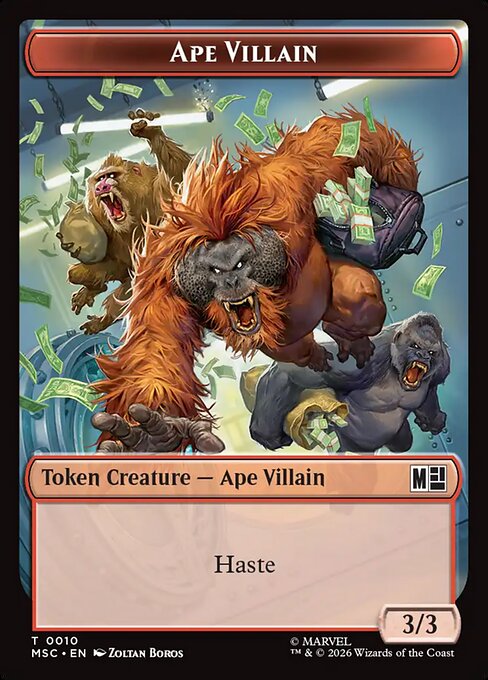 Shapeshifter // Ape Villain Double-Sided Token (MSC-2 // 10) (Foil)