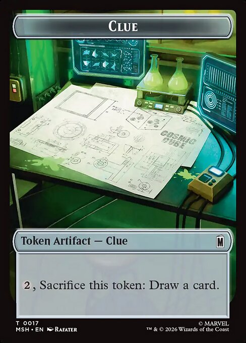 Insect // Clue Double-Sided Token (MSH-012/017) (Foil)