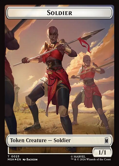 Copy // Soldier Double-Sided Token (Surge Foil) (MSC-17 // 23)