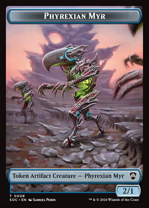 Elemental (0021) // Phyrexian Myr Double-Sided Token (SOC-21 // 8)