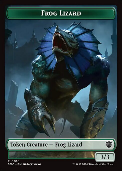 Food // Frog Lizard Double-Sided Token (SOC-27 // 16)