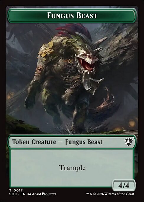 Goat // Fungus Beast Double-Sided Token (SOC-4 // 17)