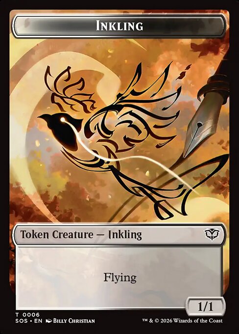Fractal (0004) // Inkling (006) Double-Sided Token (SOS-4 // 6)