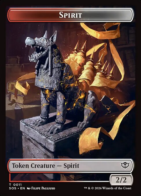 Inkling (0007) // Spirit (0011) Double-Sided Token (SOS-7 // 11) (Foil)