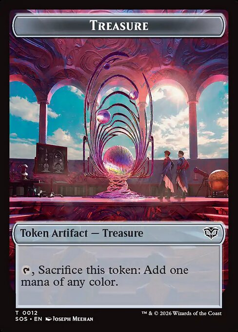 Elemental (0003) // Treasure Double-Sided Token (SOS-3 // 12) (Foil)