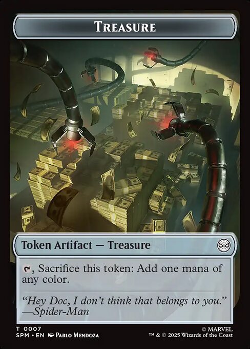 Spider // Treasure Double-Sided Token (SPM-3 // 7)