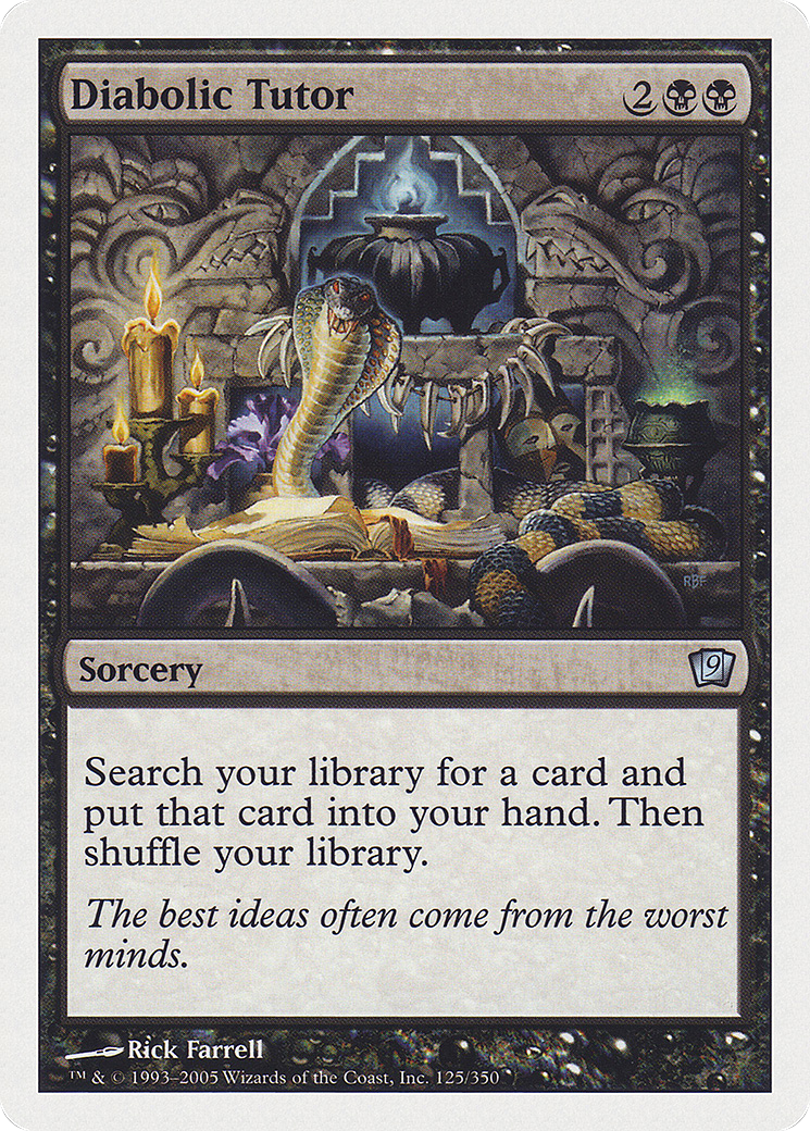Diabolic Tutor (9ED-125★) (Foil)
