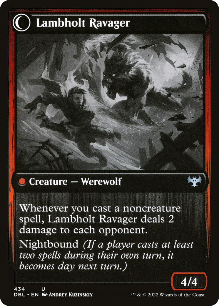Lambholt Raconteur // Lambholt Ravager (DBL-434) (Foil)