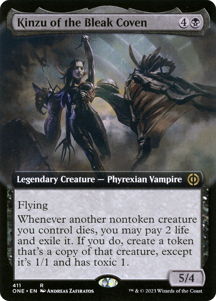 Kinzu of the Bleak Coven (ONE-411) (Extended Art) (Foil)