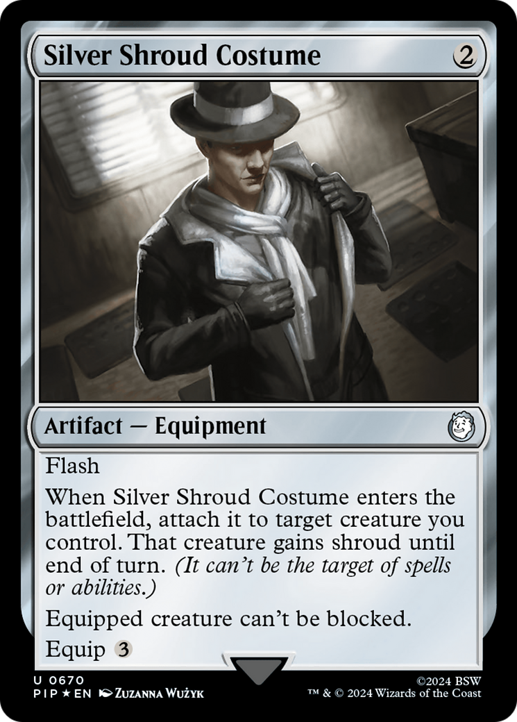 Silver Shroud Costume (PIP-670) (Surge Foil)