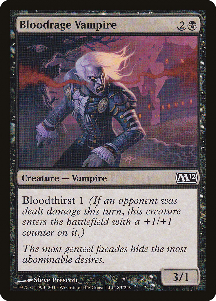Bloodrage Vampire (M12-083) (Foil)