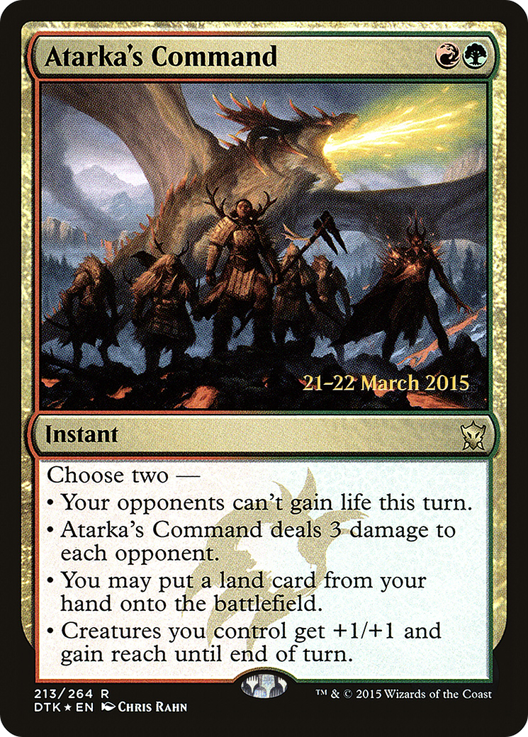 Atarka's Command (PRE-213S) (Foil)