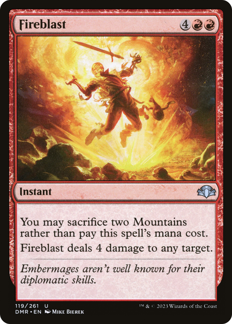 Fireblast (DMR-119) (Foil)