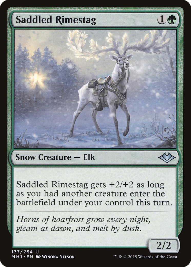Saddled Rimestag (MH1-177) (Foil)
