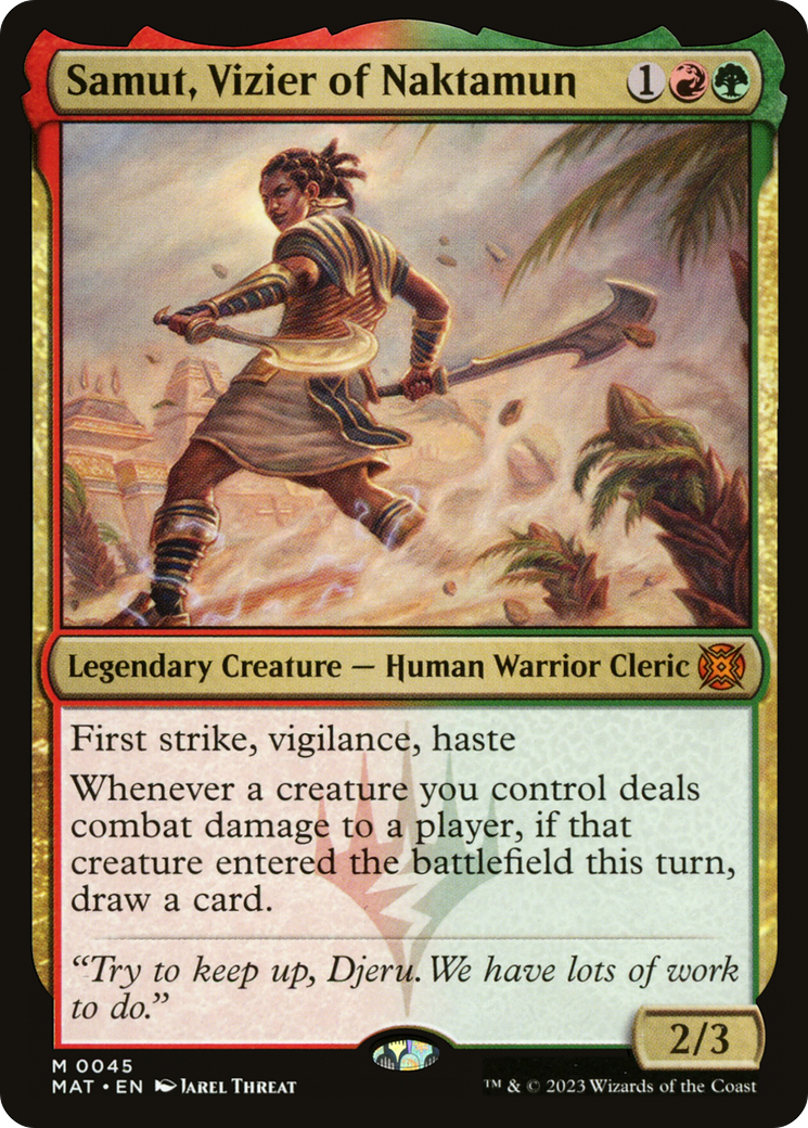 Samut, Vizier of Naktamun (MAT-045) (Foil)