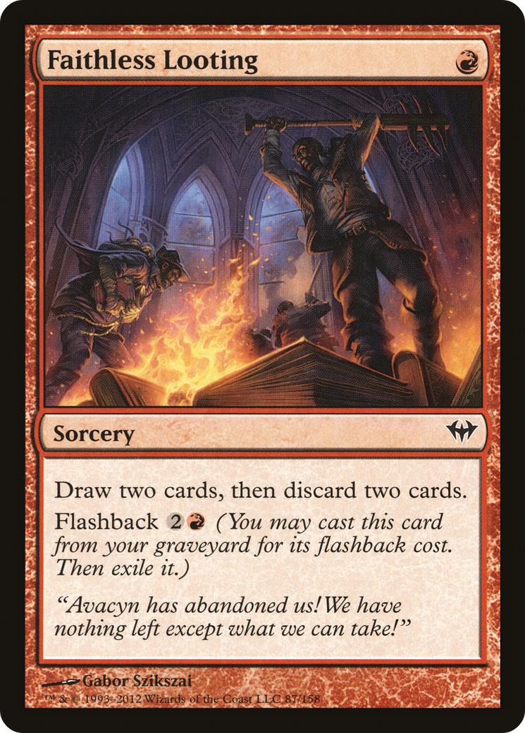 Faithless Looting (DKA-087) (Foil)