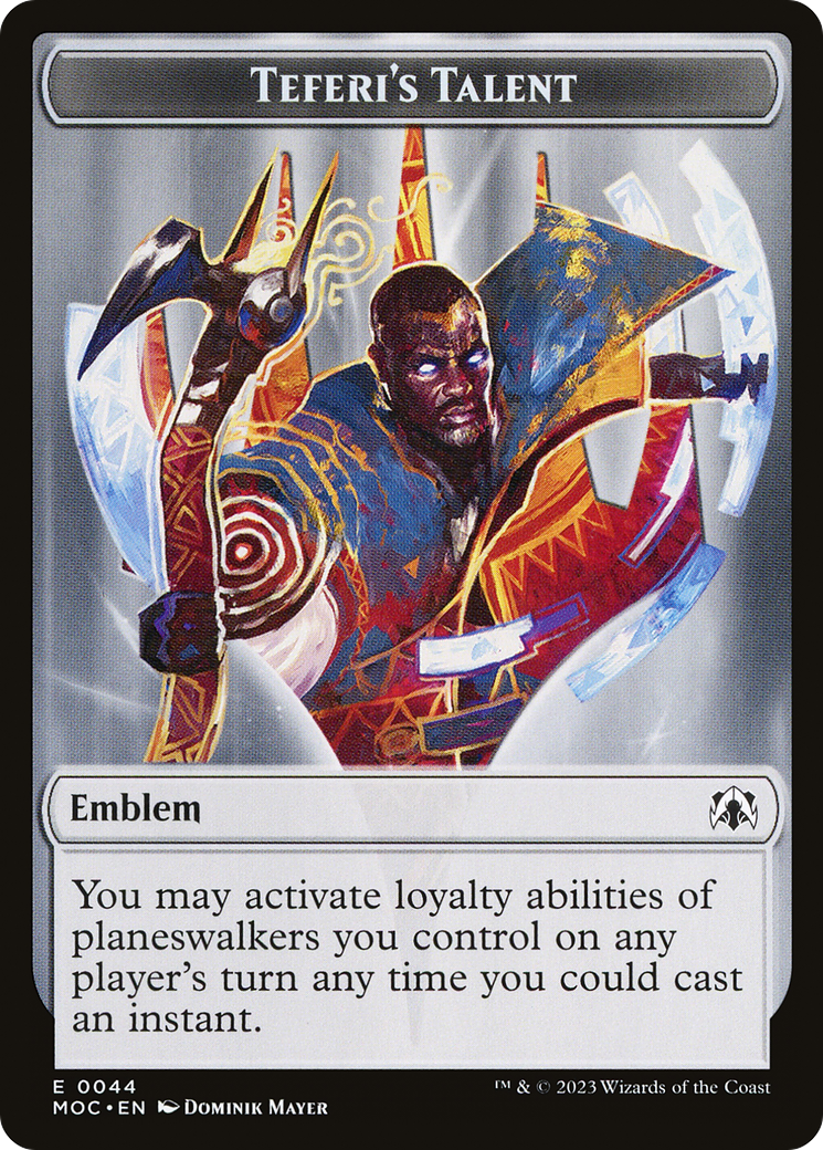 Teferi's Talent Emblem (TMOC-044)